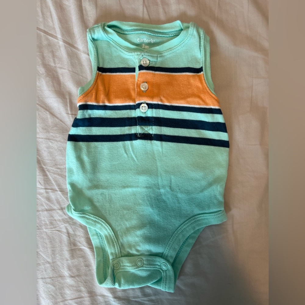 3 month thank onesie, like new, size 3 months